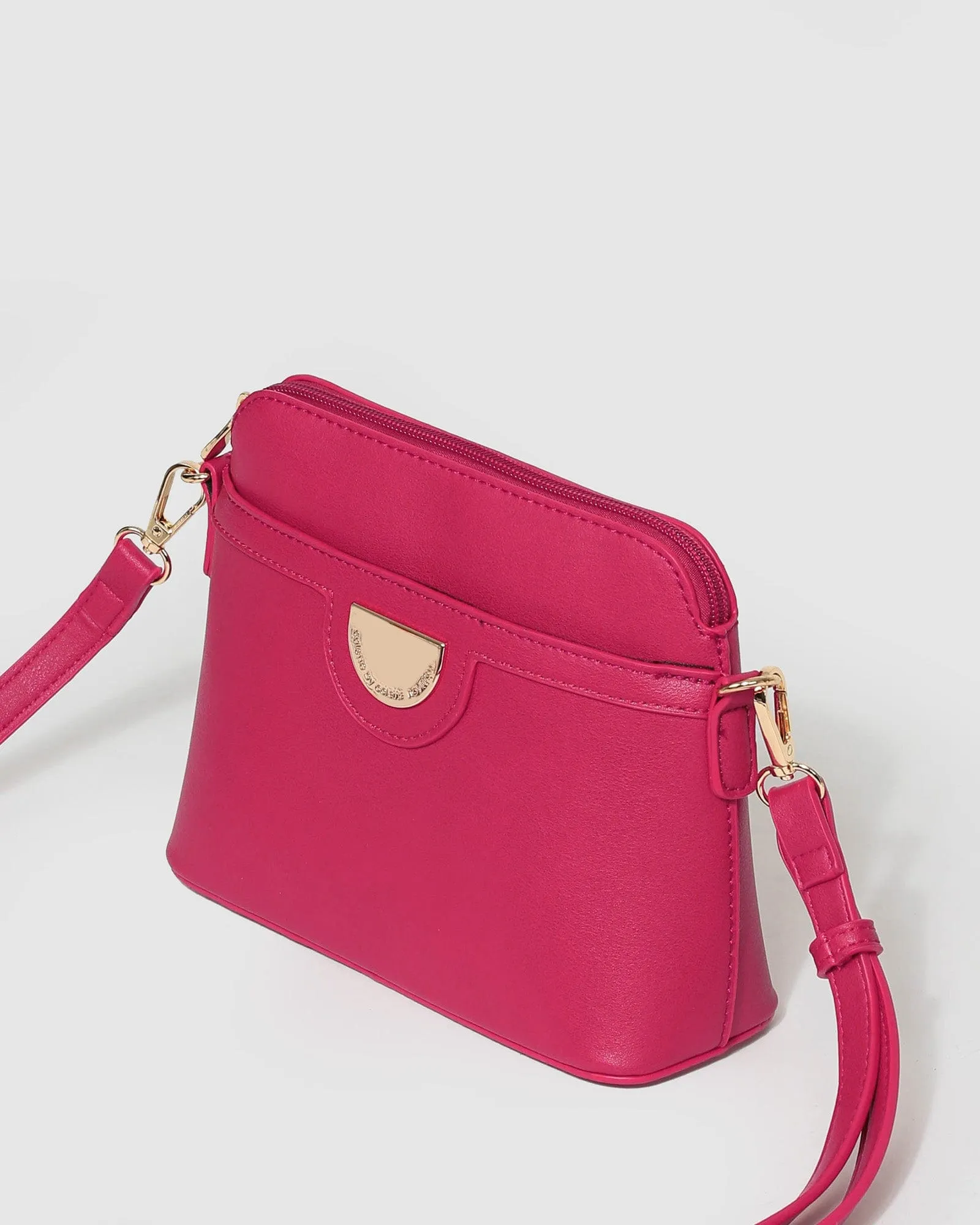 Pink Disc Crossbody Bag