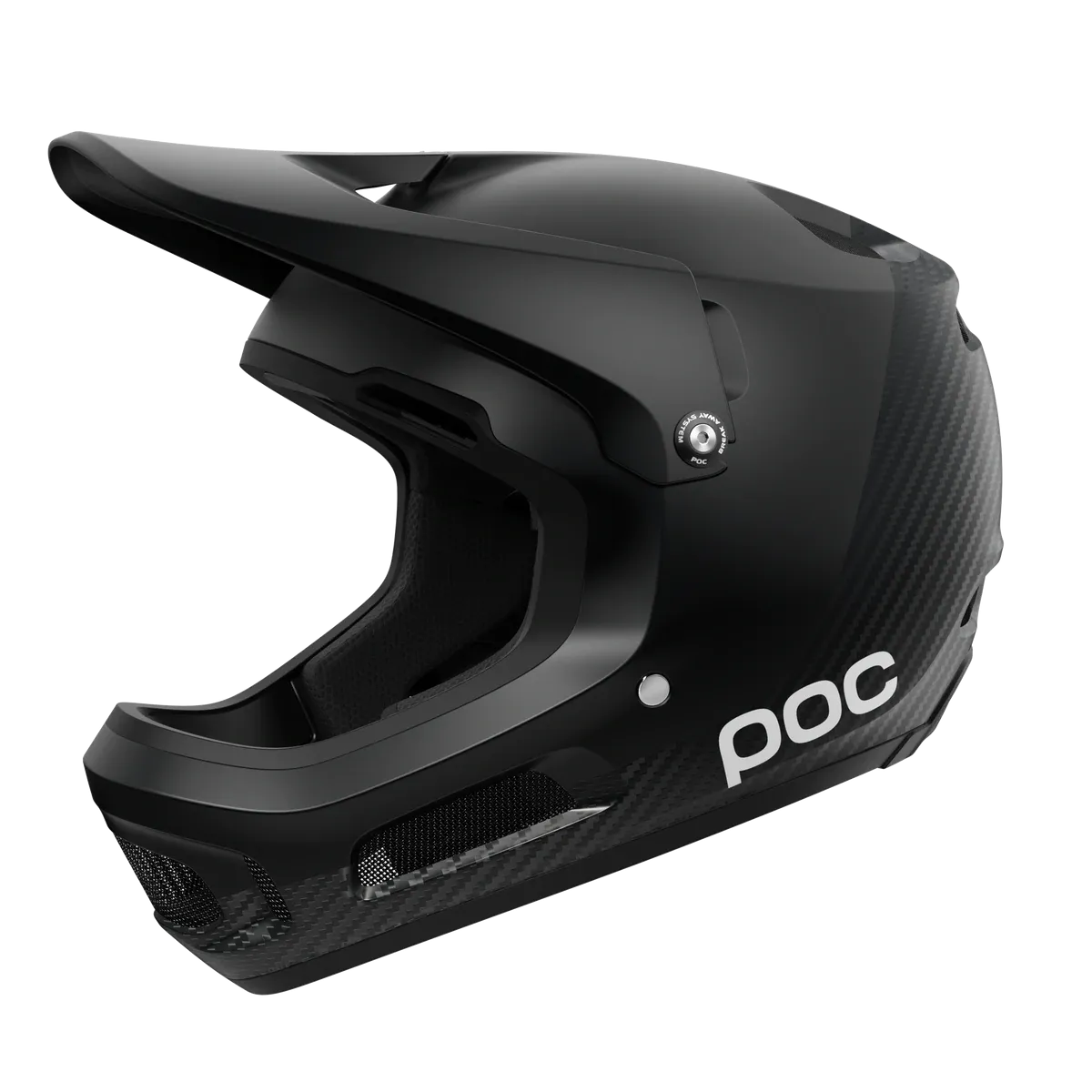 POC Coron Air Carbon MIPS Full Face Helmet - Carbon Black