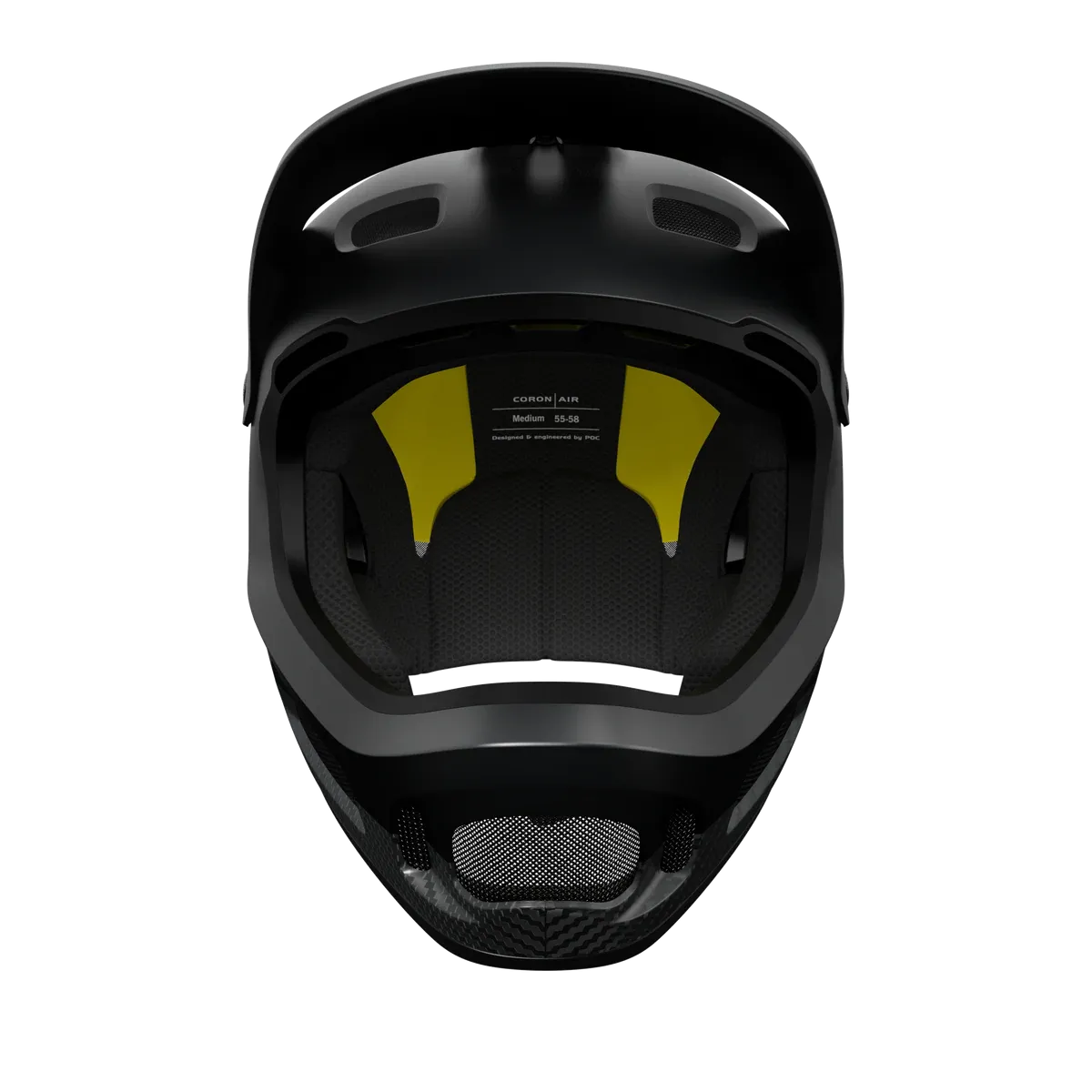 POC Coron Air Carbon MIPS Full Face Helmet - Carbon Black