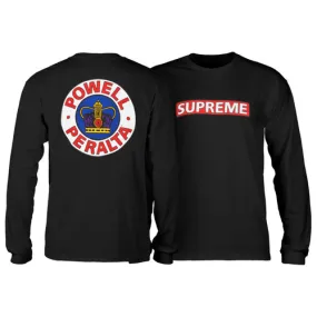 Powell Peralta Skateboards Longsleeve Shirt Supreme Black