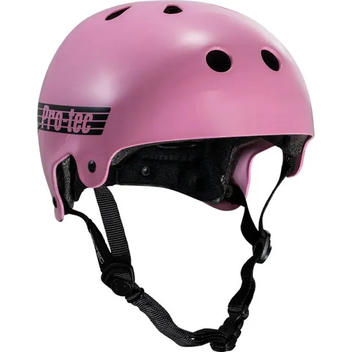 Pro Tec Skateboard Helmet Old School Skate Gloss Pink Size XL