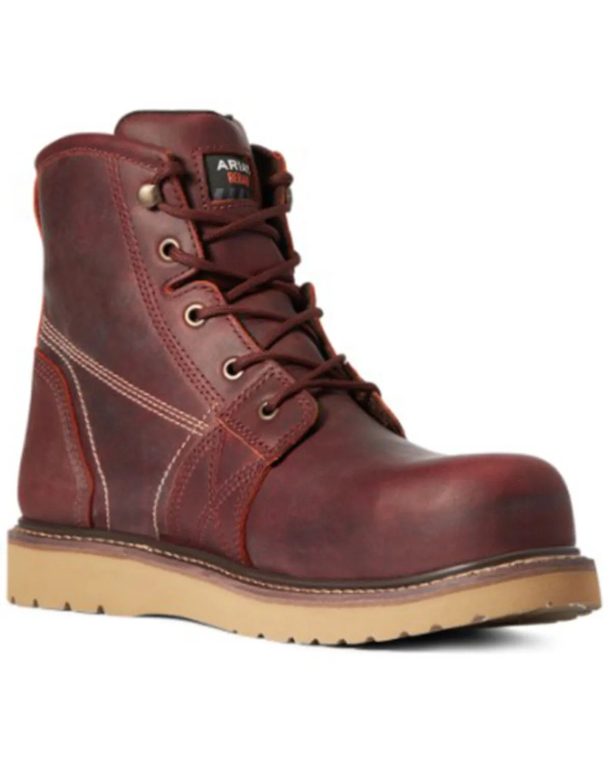 Product Name:  Ariat Men's Rusted Copper Rebar Wedge 6" H20 Work Boot - Composite Toe