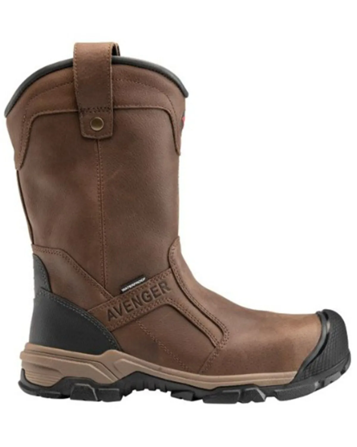 Product Name:  Avenger Men's Ripsaw Waterproof PR Pull On Work Boot - Aluminum Protective Toe