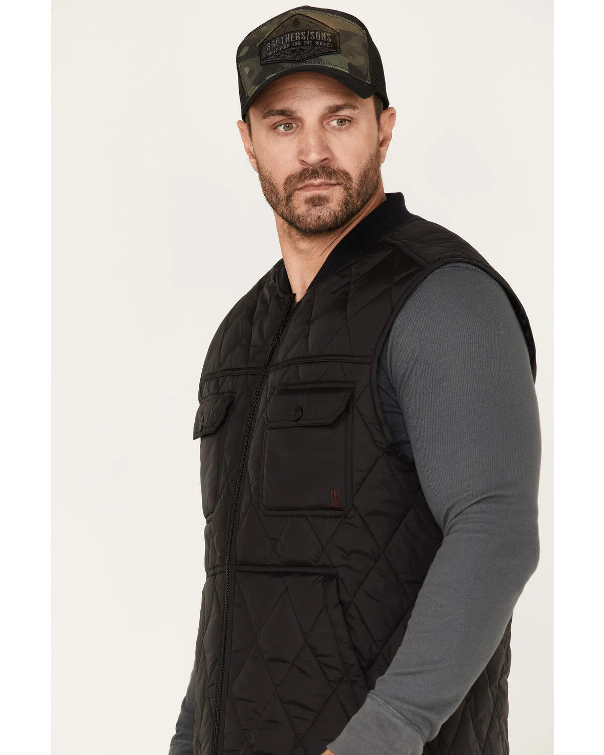 Product Name:  Brothers and Sons Men's Quilted Varsity Vest