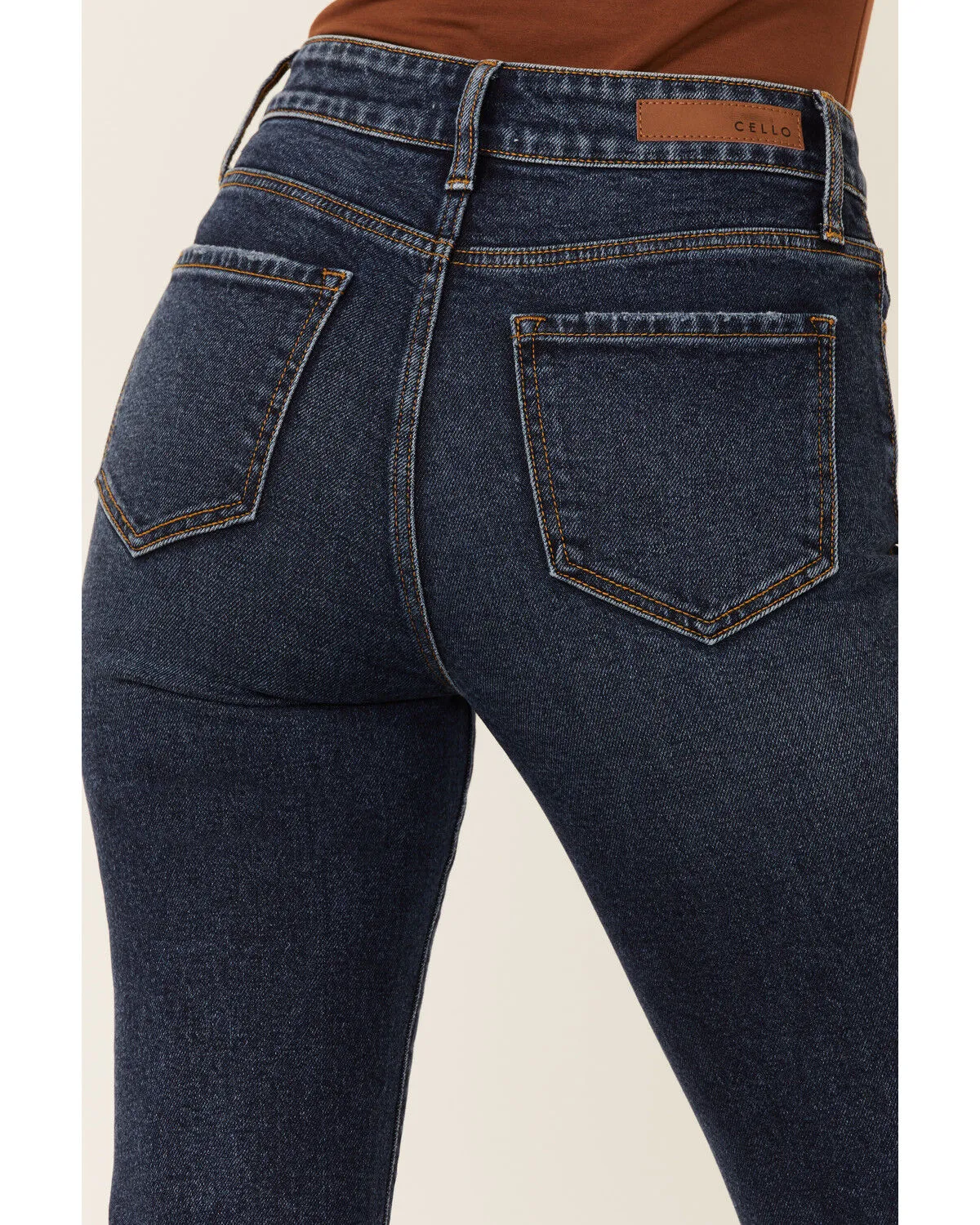 Product Name:  Cello Women's Dark Wash High Rise Flare Jeans