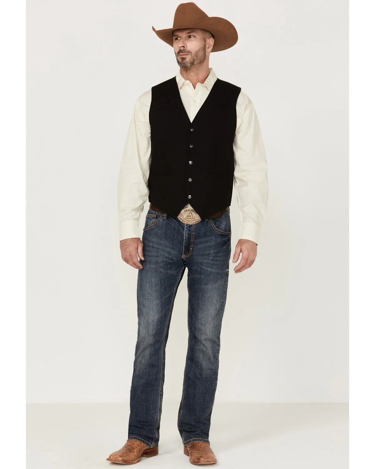 Product Name:  Cody James Men's Highlands Slub Button-Front Western Vest