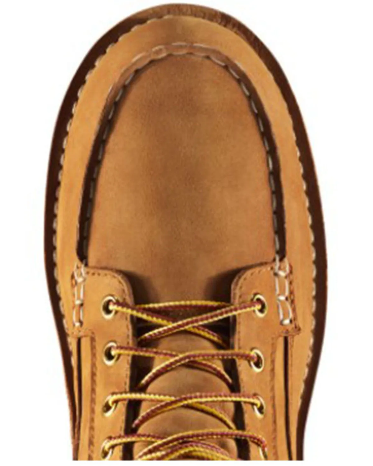 Product Name:  Danner Men's Wheat Brown 6" Bull Run Nutbuck Work Boot - Moc Toe