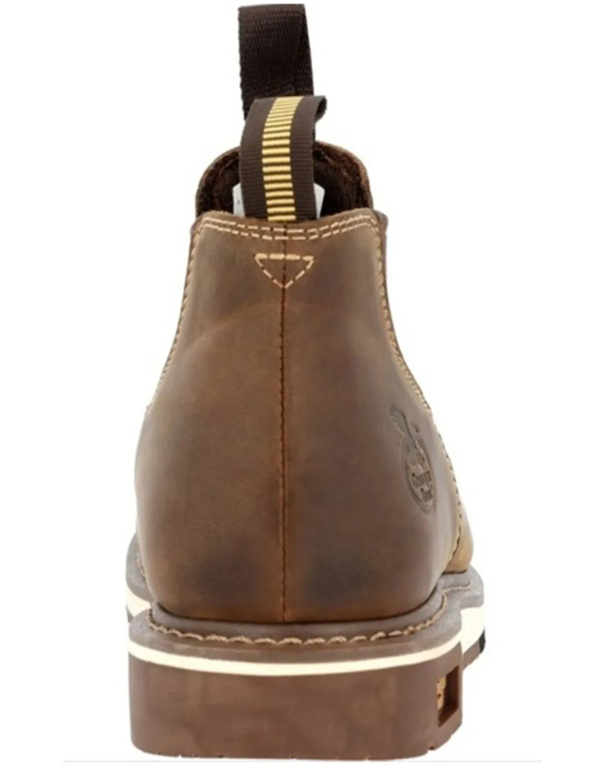 Product Name:  Georgia Boot Men's AMP LT Wedge Chelsea Romeo Work Boot - Round Toe