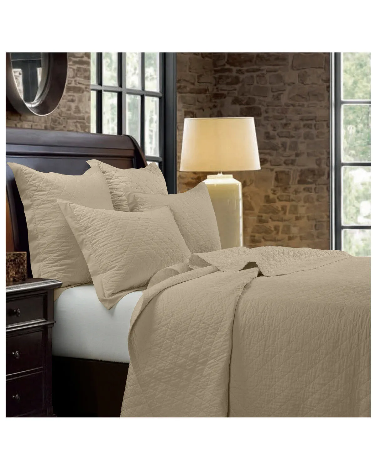 Product Name:  HiEnd Accents Diamond Quilt 3pc Set - Full/Queen