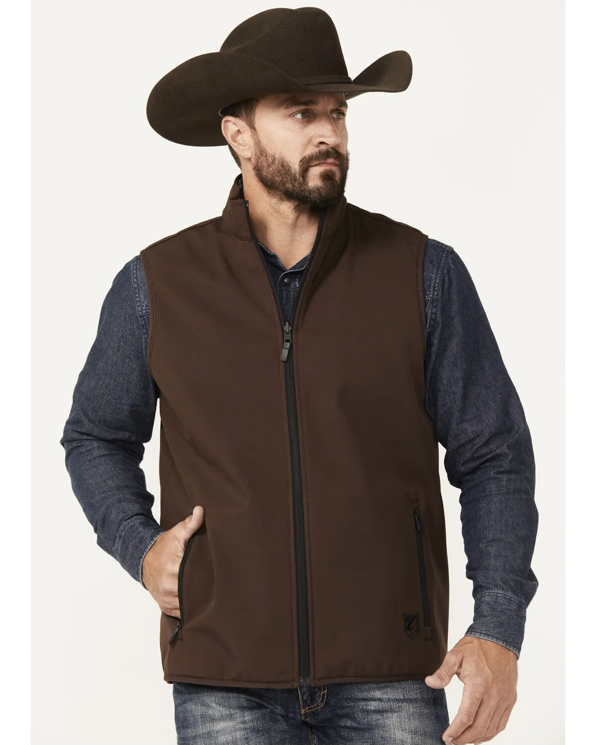 Product Name:  RANK 45® Men's Reversible Southwestern Softshell Vest - Tall