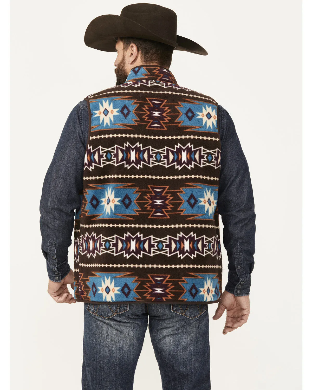 Product Name:  RANK 45® Men's Reversible Southwestern Softshell Vest - Tall