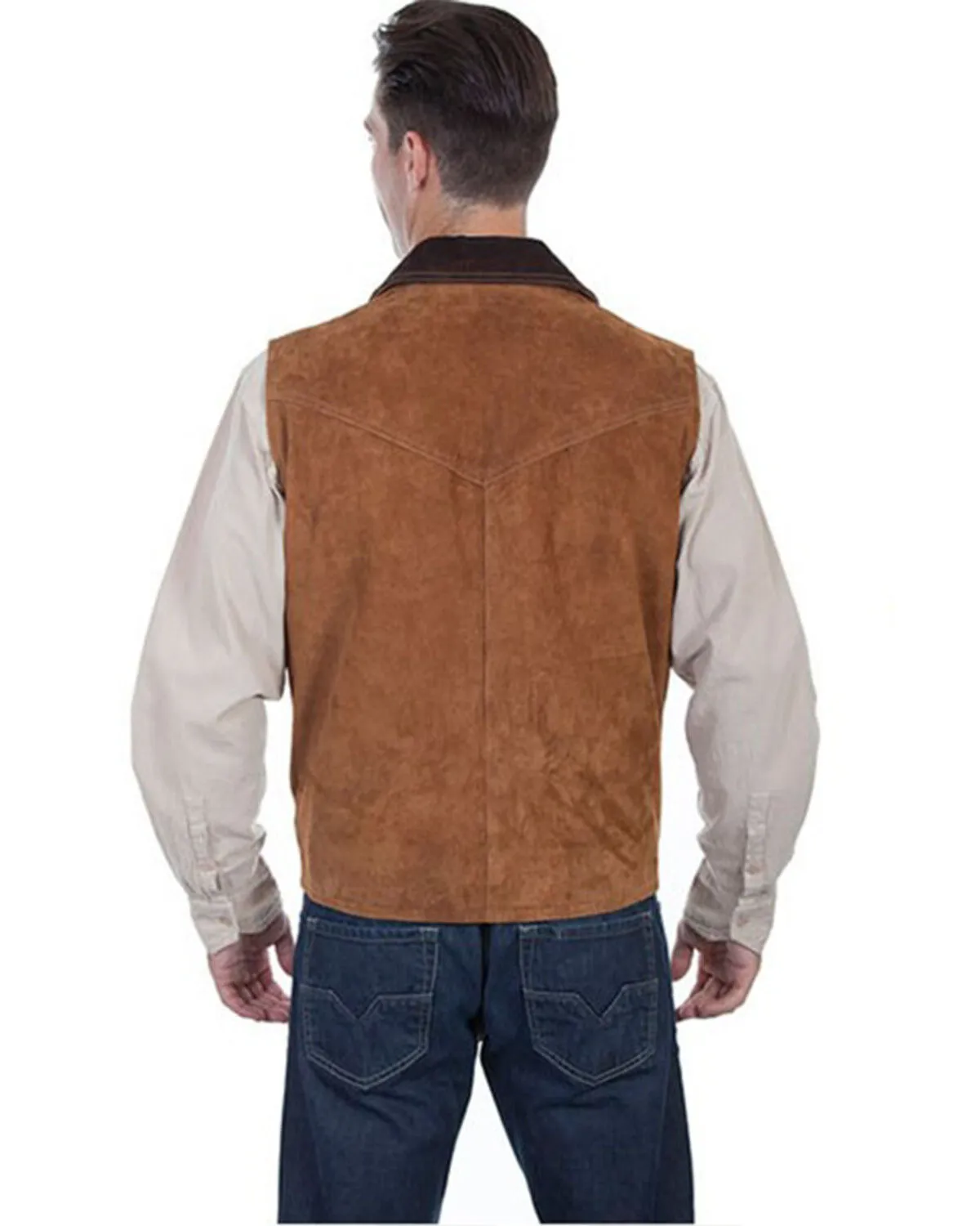 Product Name:  Scully Men's Two Tone Concealed Carry Suede Vest