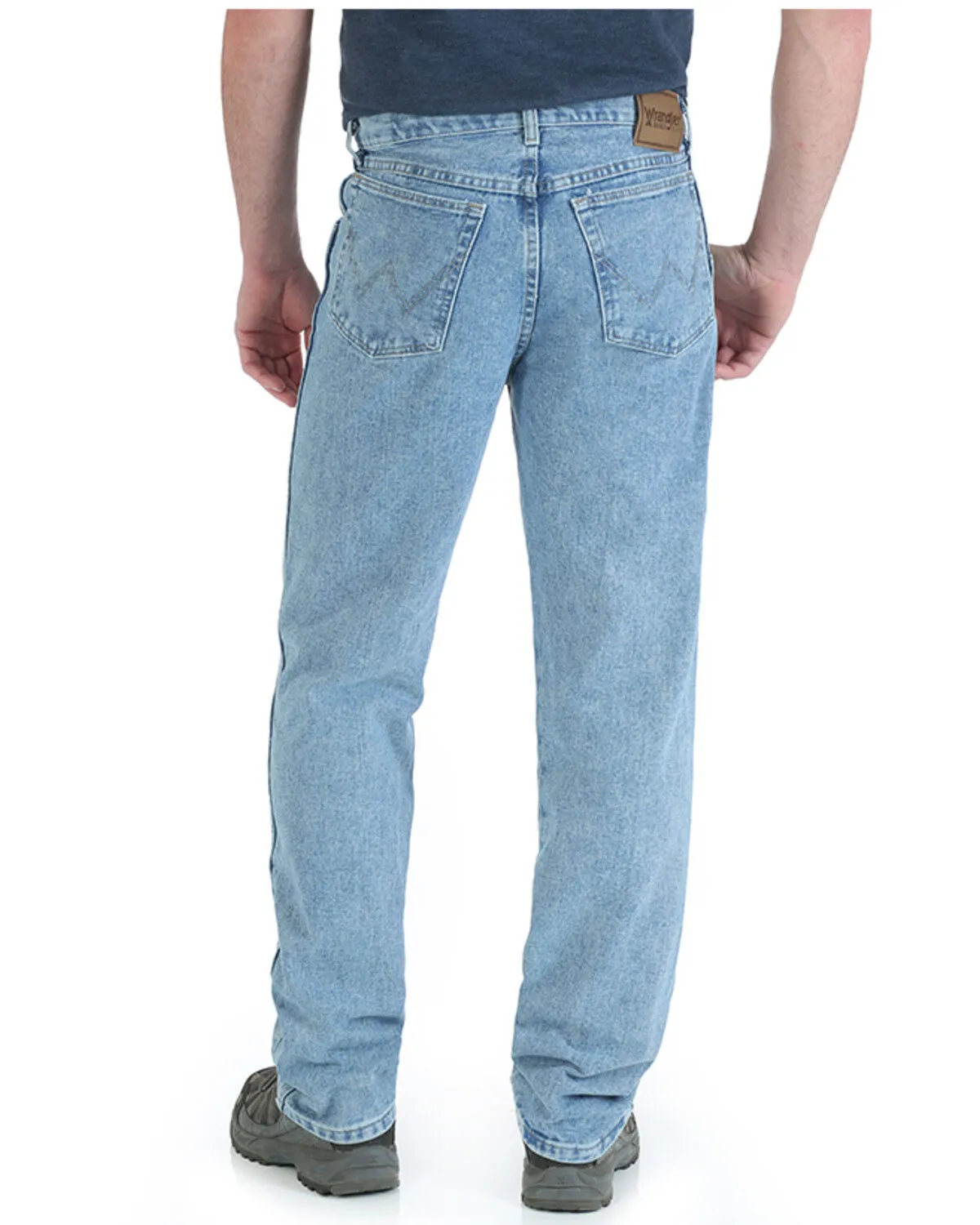 Product Name:  Wrangler Men's Vintage Indigo Wash Trail Trekker Relaxed Work Jeans - Big