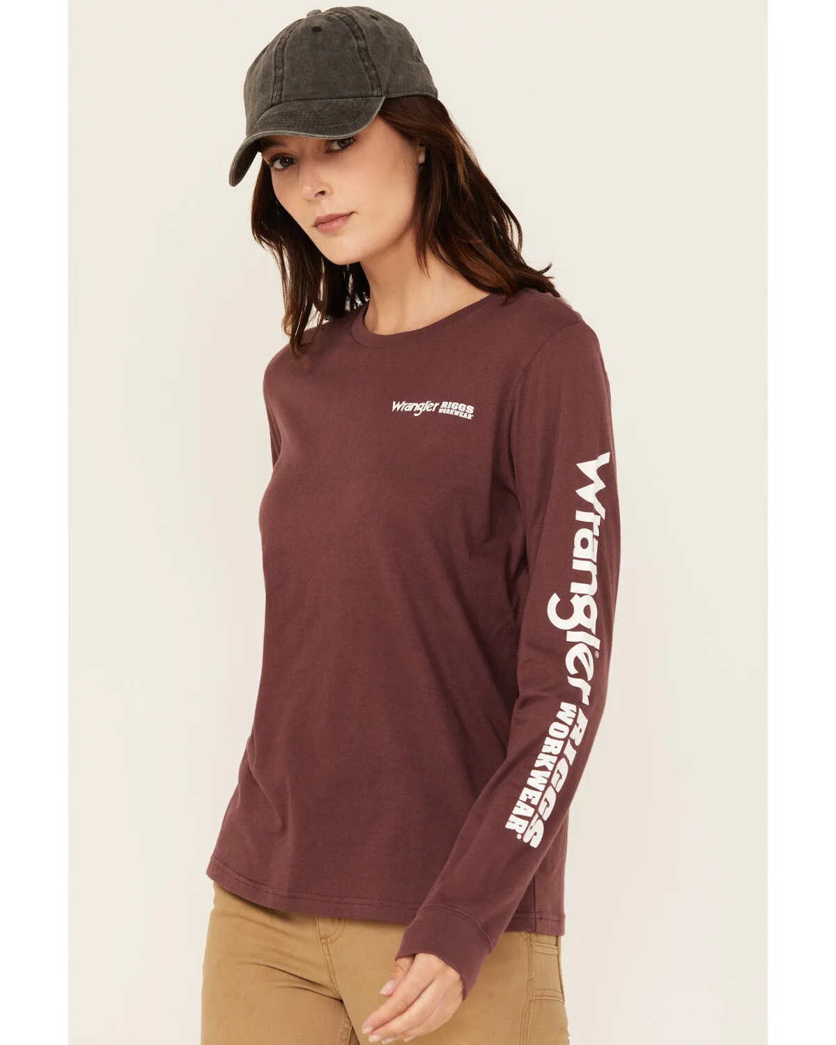 Product Name:  Wrangler RIGGS Women's Boot Barn Exclusive Long Sleeve Logo Graphic Work Tee