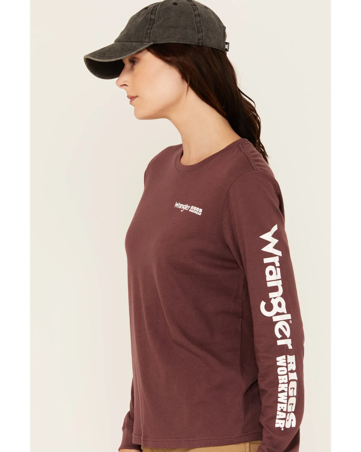 Product Name:  Wrangler RIGGS Women's Boot Barn Exclusive Long Sleeve Logo Graphic Work Tee