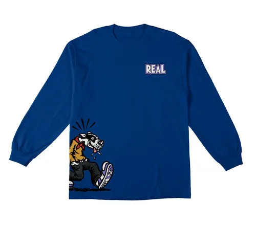 Real Skateboards Longsleeve Shirt Comix Royal Blue