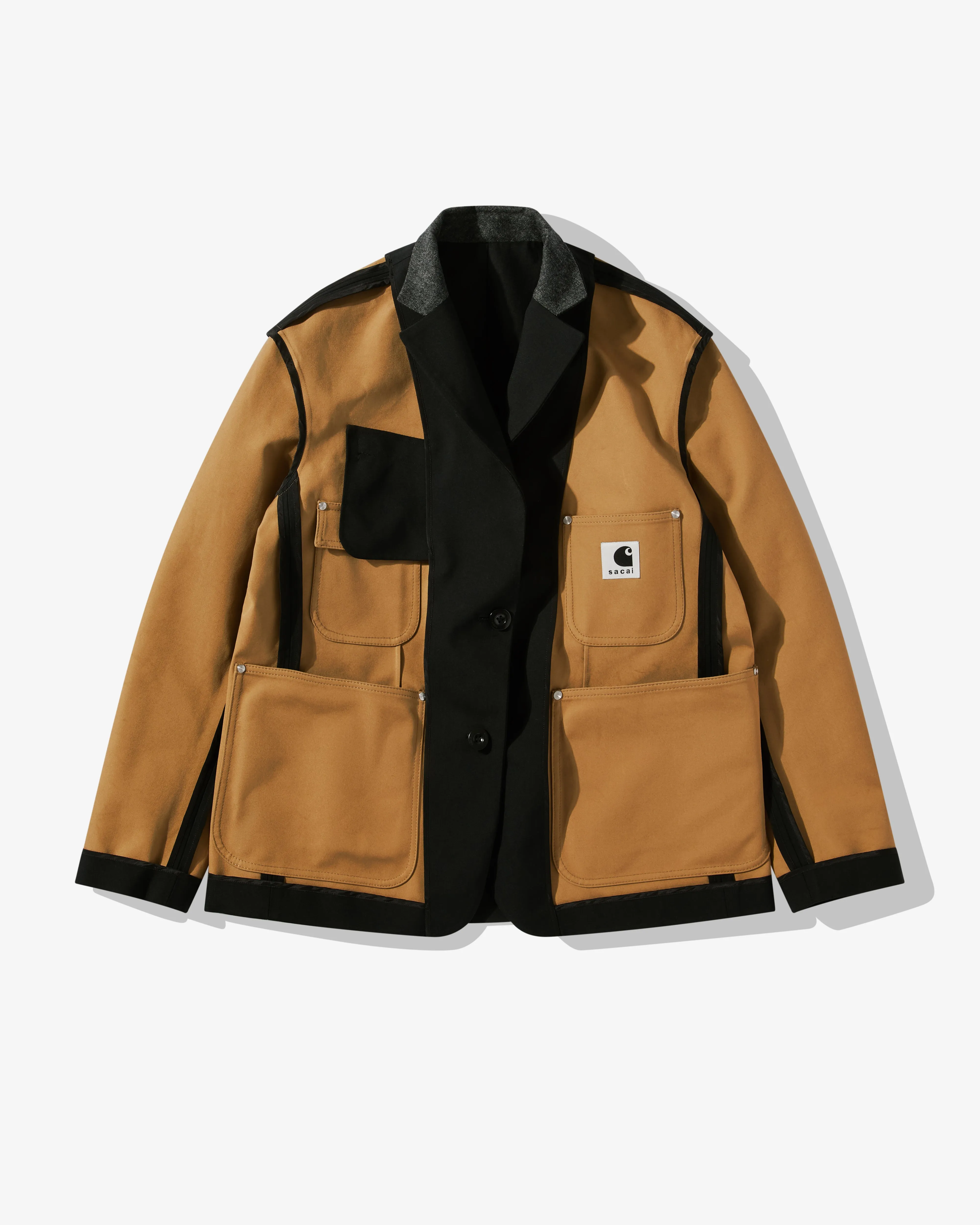 Sacai  Men's Carhartt Wip Suiting Bonding Jacket Black/Beige 