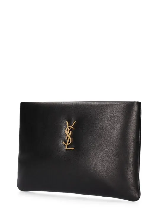 Saint Laurent   Small Calypso leather pillow pouch 