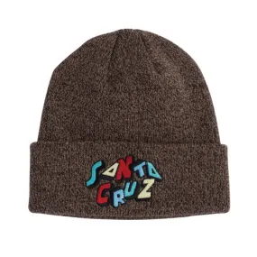 Santa Cruz Skateboards Beanie Color Scattered Strip Cappuccino