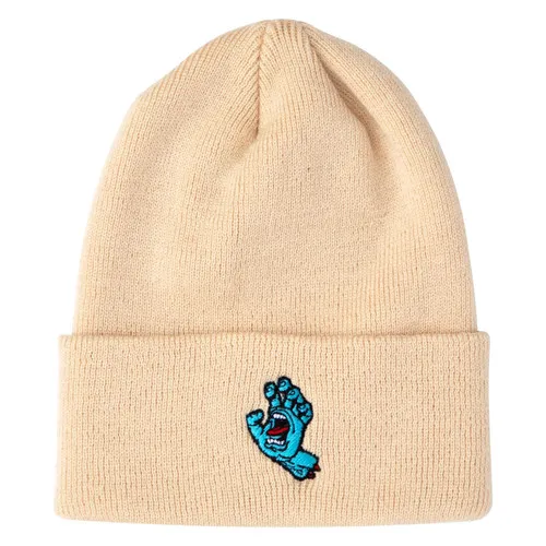 Santa Cruz Skateboards Beanie Screaming Hand Long Shoreman Natural