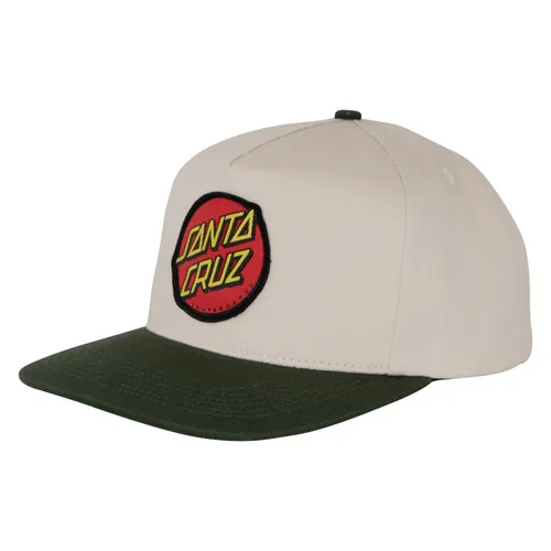 Santa Cruz Skateboards Hat Classic Snapback Natural/Forest