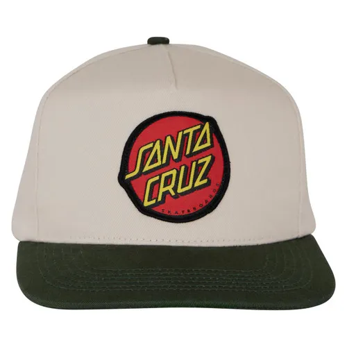 Santa Cruz Skateboards Hat Classic Snapback Natural/Forest