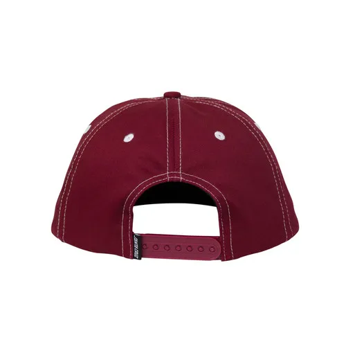 Santa Cruz Skateboards Hat Travelers Opus Snapback Burgundy