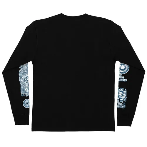 Santa Cruz Skateboards Longsleeve Shirt Rob Roskopp Evolution Black/Blue