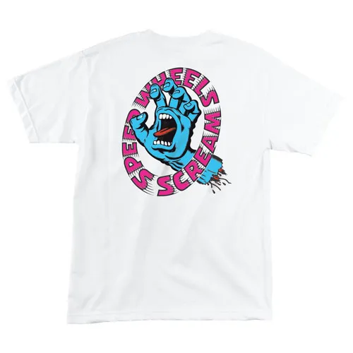 Santa Cruz Skateboards Shirt Screaming Hand Scream White