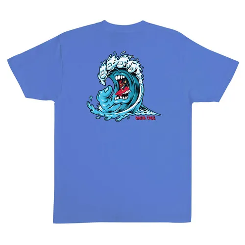 Santa Cruz Skateboards Shirt Screaming Wave Ultramarine