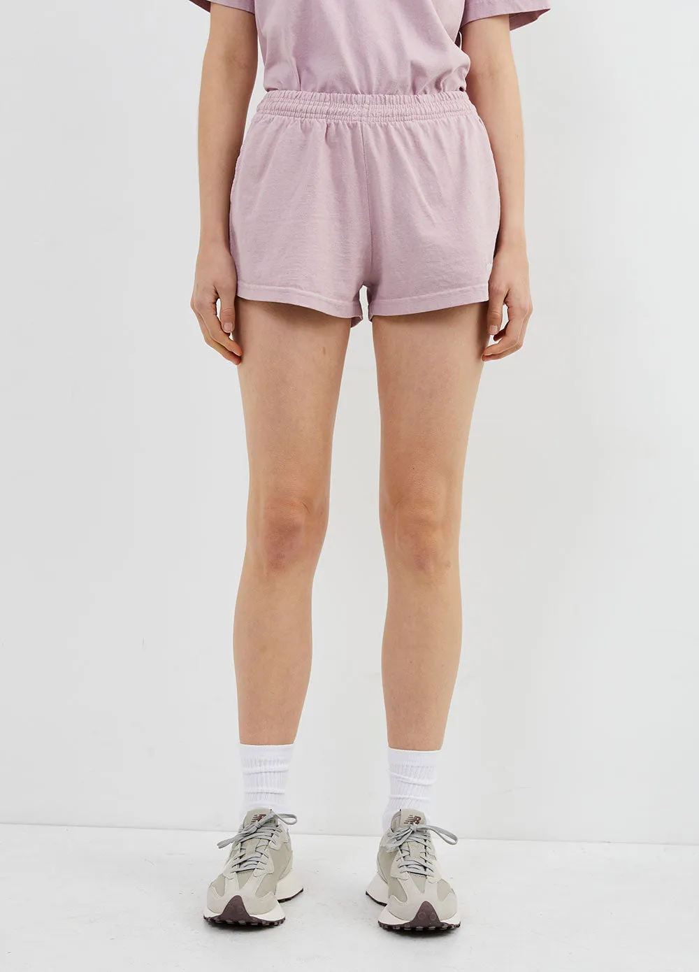 Sporty and Rich -  Classic Logo Disco Shorts - Shorts