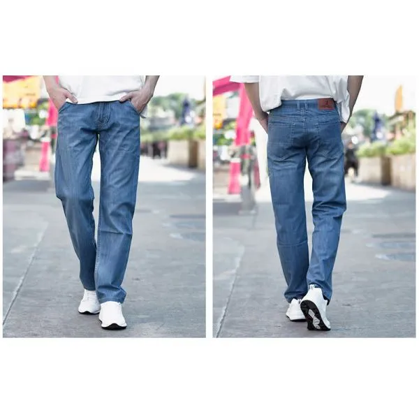 Straight leg relaxed vintage jeans for men