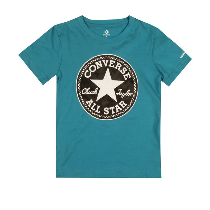 T-SHIRT LOGO CHUCK TAYLOR Boy Rapid Teal