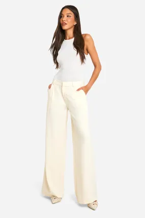 Tailored Low Rise Straight Leg Pants