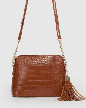 Tan Karen Crossbody Bag