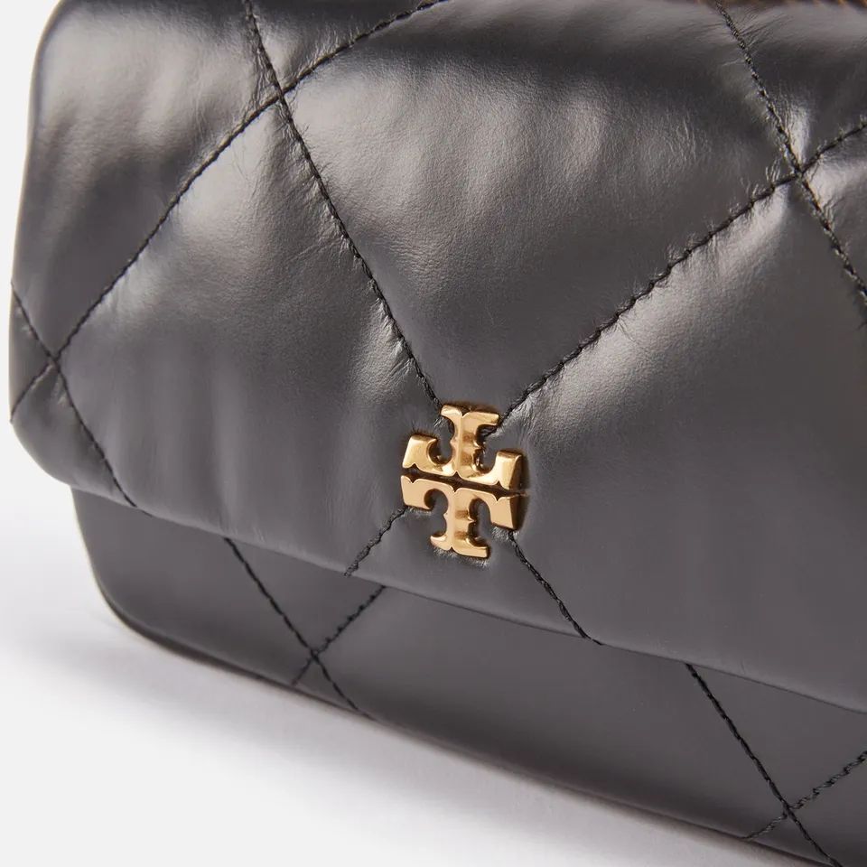 Tory Burch Kira Diamond Quilt Mini Flap Leather Bag | Coggles