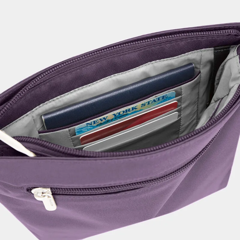 Travelon Anti-Theft Classic Mini Shoulder Bag - Purple