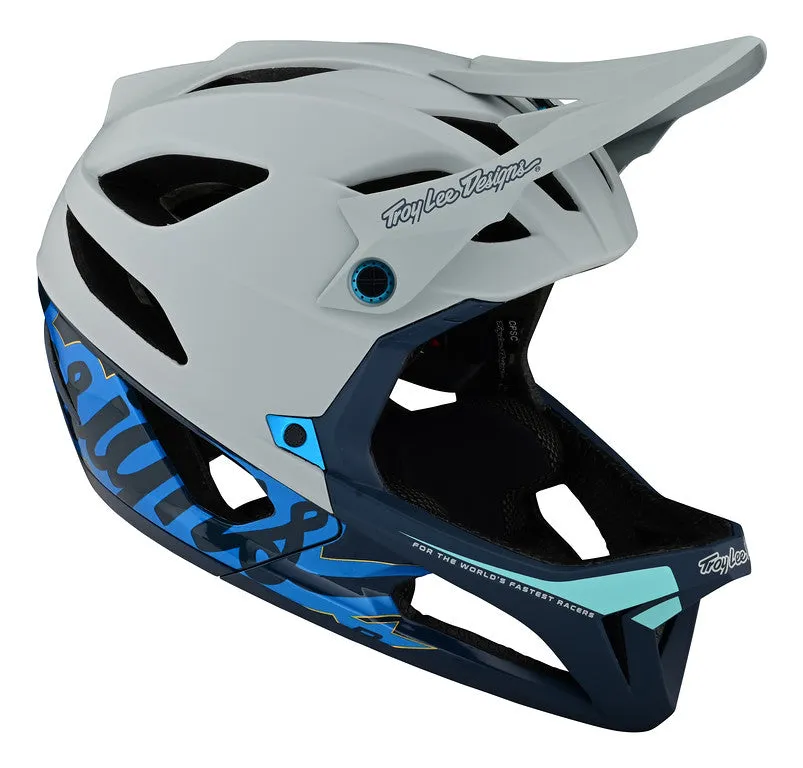 Troy Lee Designs Stage Full Face Helmet - MIPS - Signature - Blue - 2023