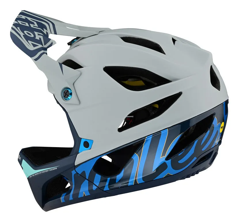 Troy Lee Designs Stage Full Face Helmet - MIPS - Signature - Blue - 2023