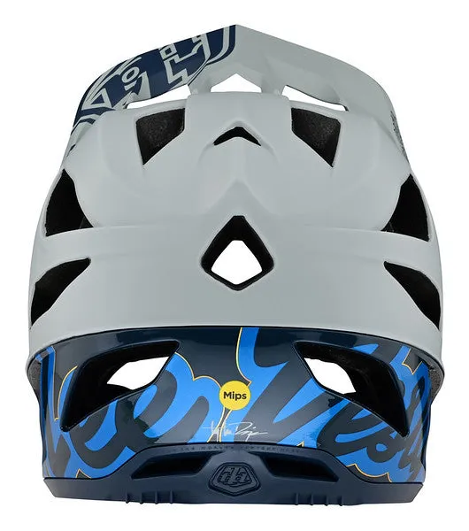 Troy Lee Designs Stage Full Face Helmet - MIPS - Signature - Blue - 2023