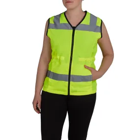 Utility Pro Class 2 Hi Vis Yellow Adjustable Ladies Vest with Teflon Protector UHV662