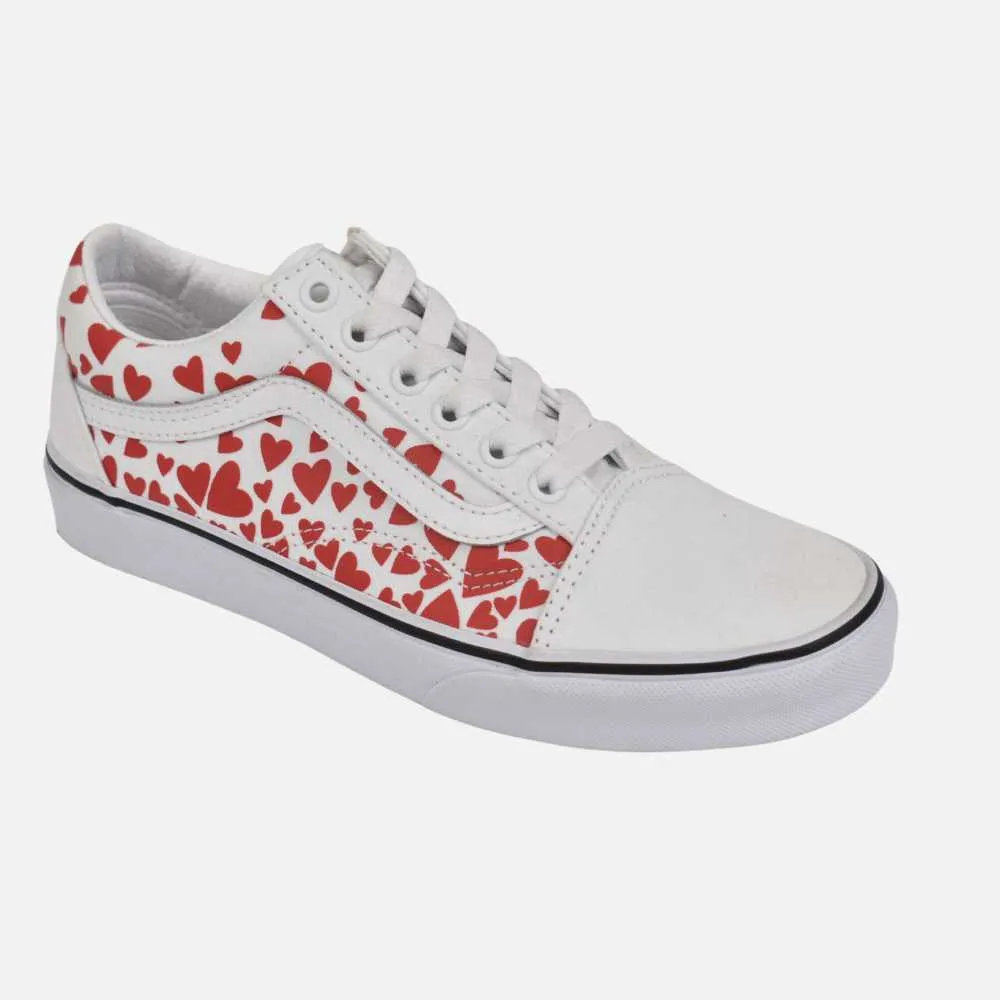 Vans Old Skool 'Valentines Hearts' White