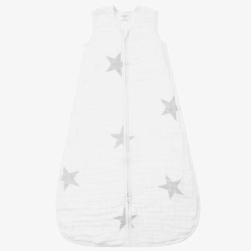 White Stars Cotton Sleeping Bag