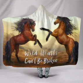 Wild Hearts Can't Be Broken Hooded Blanket