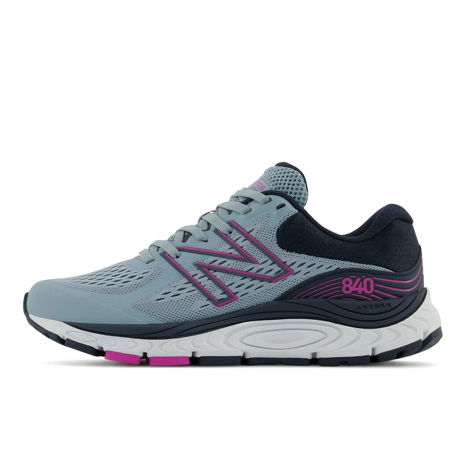 Women's New Balance 840v5 Color: Cyclone with Eclipse and Magenta Pop (REGULAR, WIDE, and EXTRA WIDE WIDTH)