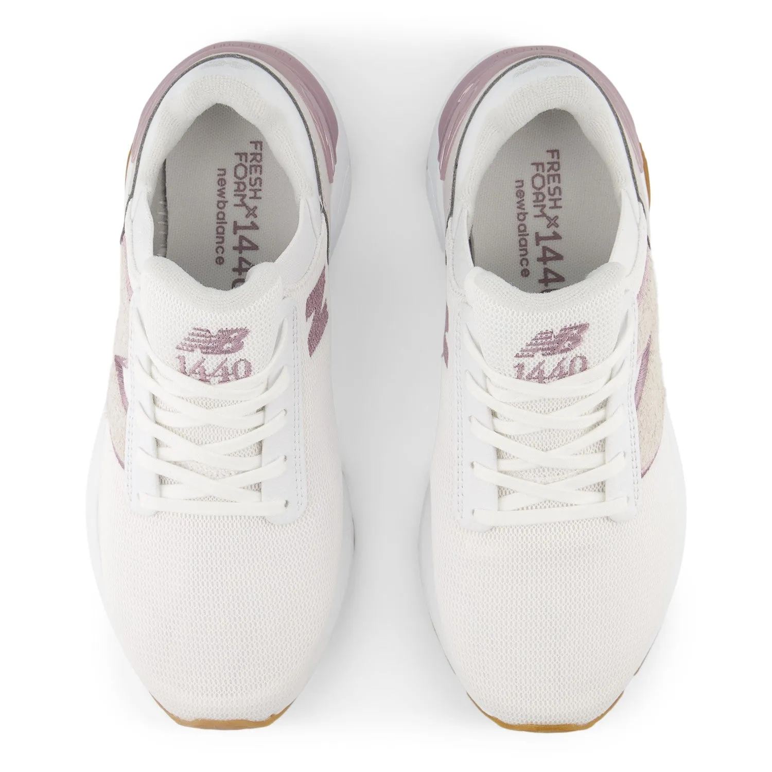 Women's New Balance Fresh Foam X 1440 Color: White/ Ice Wine