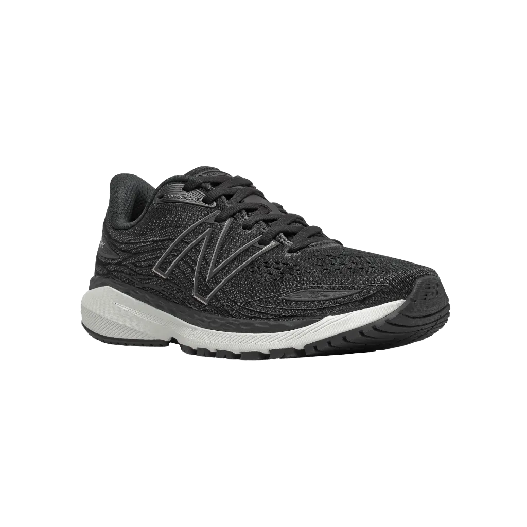 Women's New Balance Fresh Foam X 860v12 Color: Black with White (REGULAR & WIDE WIDTH)