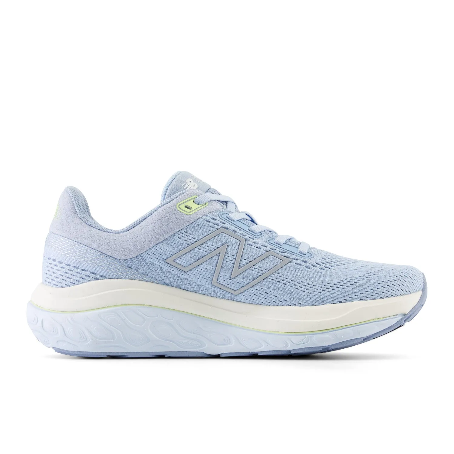 Women's New Balance Fresh Foam X 860v14 Color: Light Chrome Blue with Limelight (REGULAR, WIDE, & X-WIDE WIDTH)