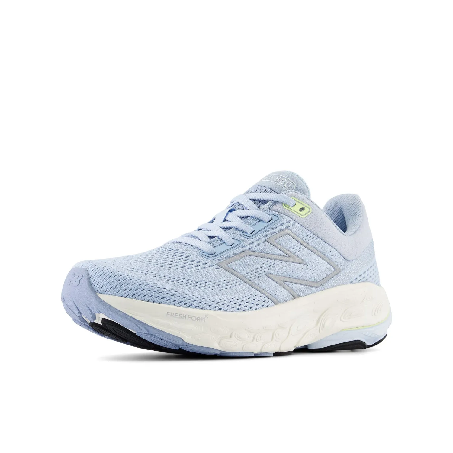 Women's New Balance Fresh Foam X 860v14 Color: Light Chrome Blue with Limelight (REGULAR, WIDE, & X-WIDE WIDTH)