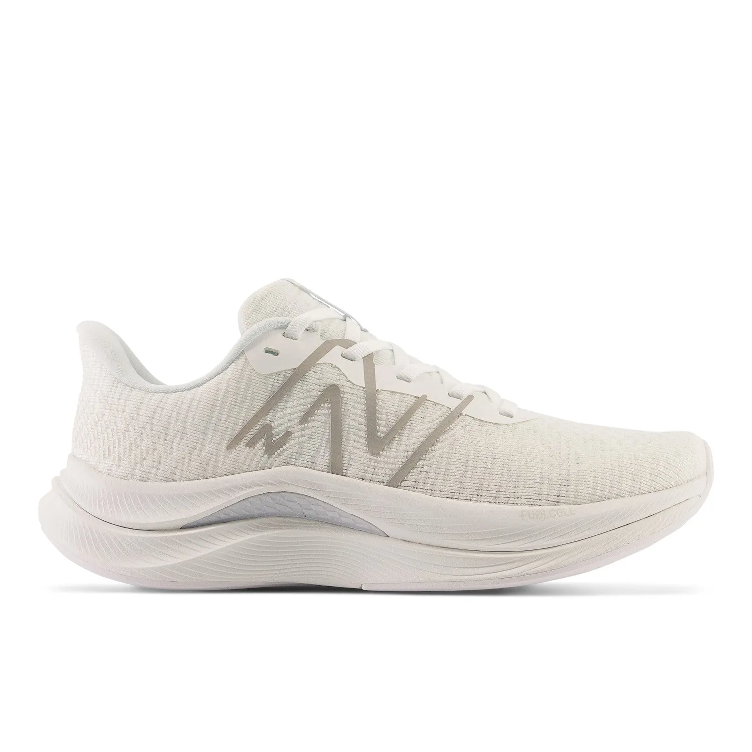 Women's New Balance FuelCell Propel v4 Color: White with Quartz Grey